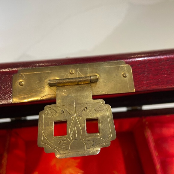 Red Decorative Box with Gold Accents - Picture 9 of 15